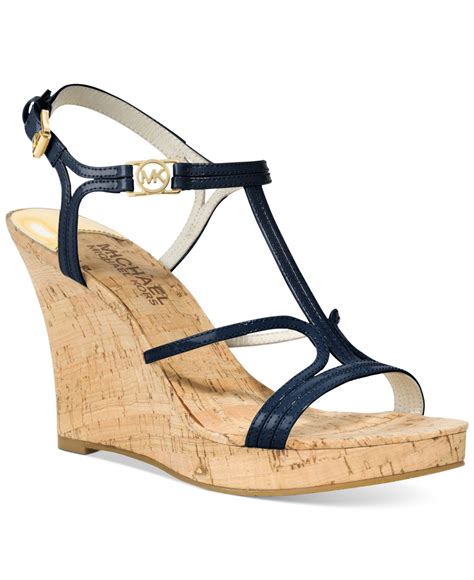 michael kors blue sandals|michael kors birkenstock sandals.